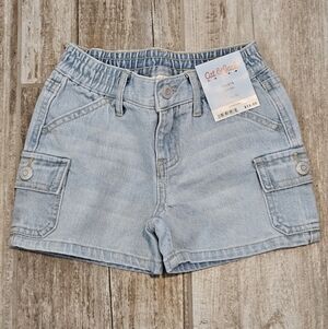 Cat & Jack High Rise Light Wash Jean Shorts
